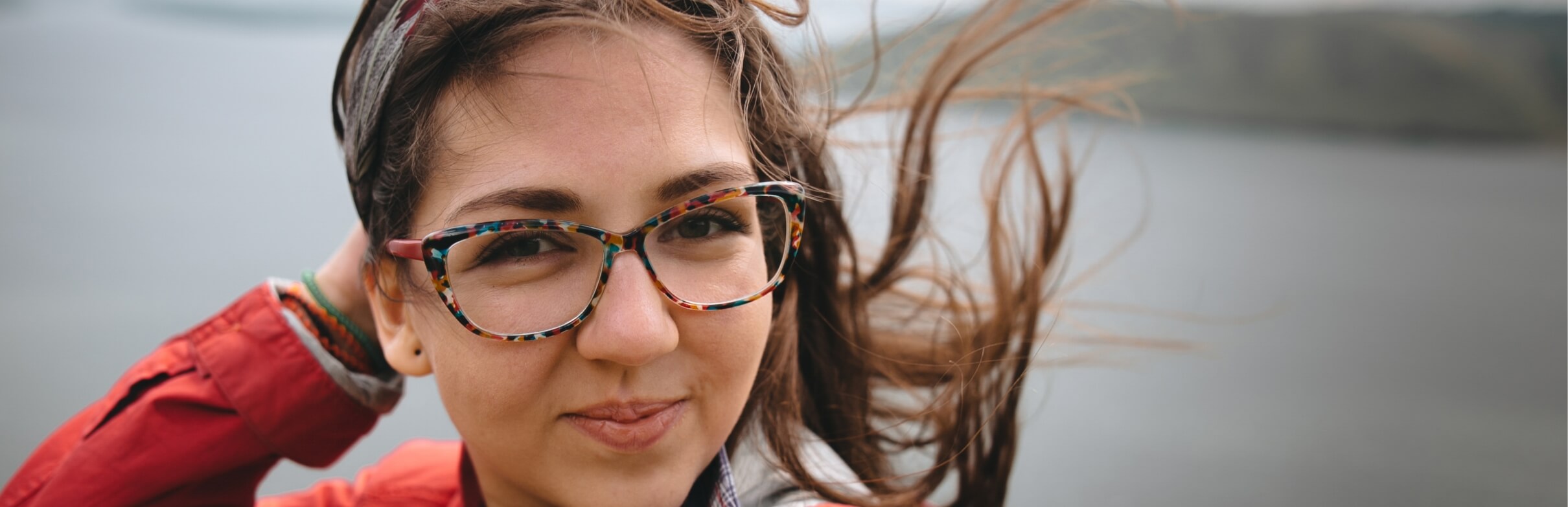 woman in glasses